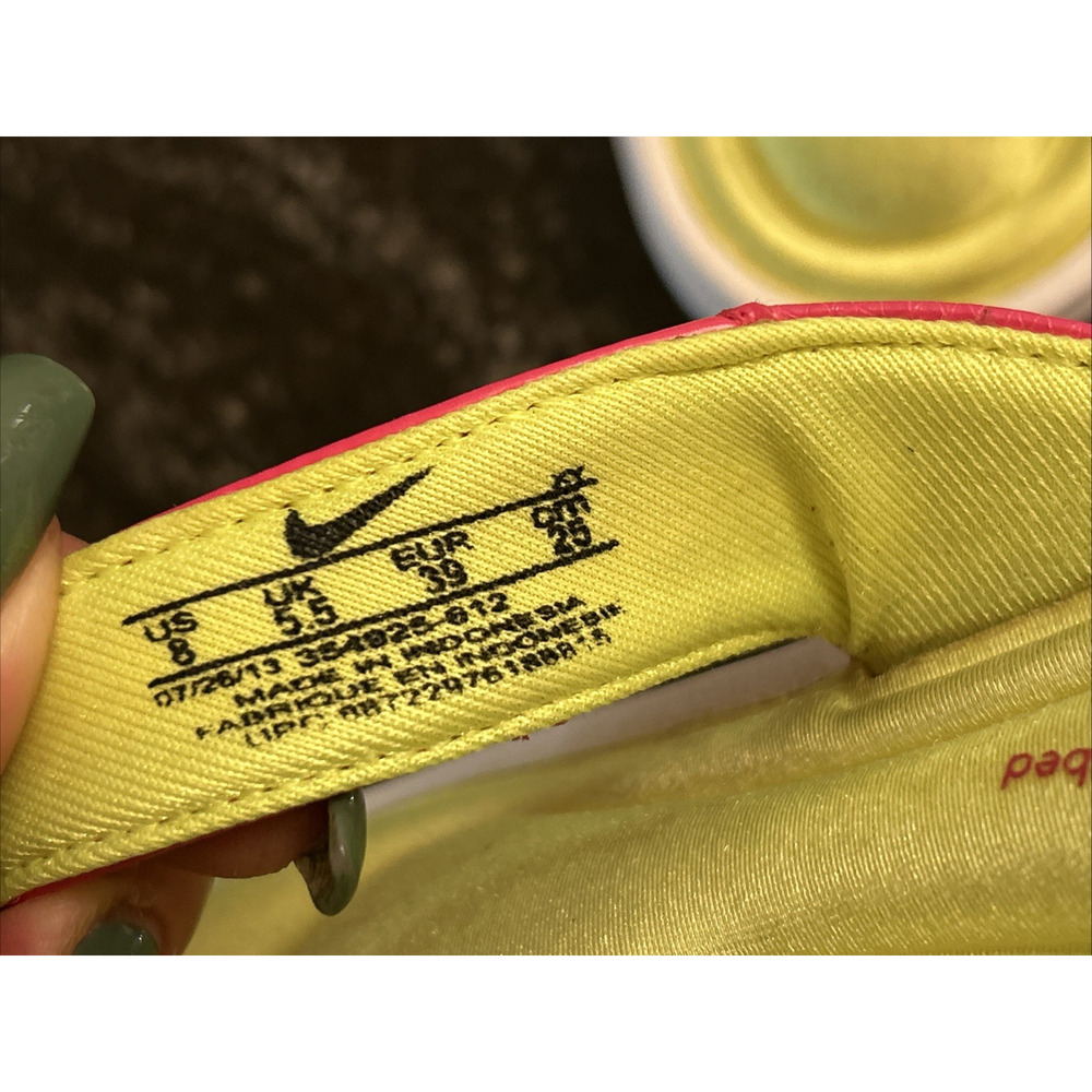 Nike Comfort Thong Women's Size 8 Vivid Pink Neon Green 354925-612 Shoes - Picture 7 of 11